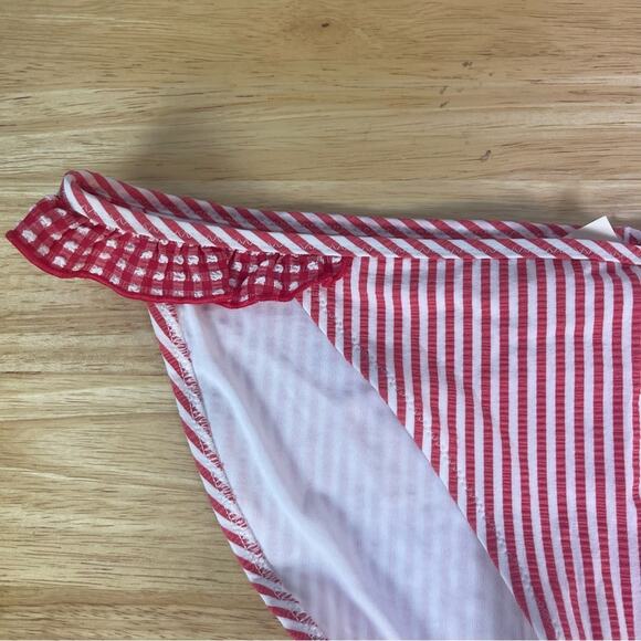 Aerie Seersucker Ruffle Bikini Bottom Size Small - Picture 3 of 6